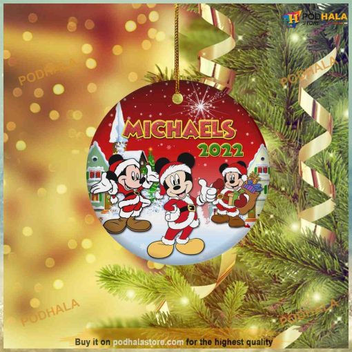 Personalized Mickey Mouse Christmas, Disney Christmas Tree Ornaments