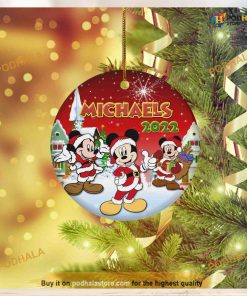 Personalized Mickey Mouse Christmas, Disney Christmas Tree Ornaments