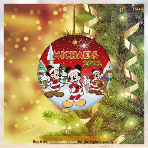 Personalized Mickey Mouse Christmas, Disney Christmas Tree Ornaments