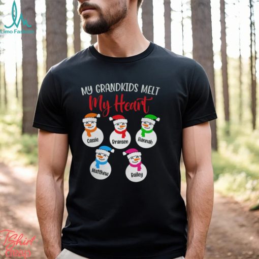 Personalized My Grandkids Melt My Heart Shirt