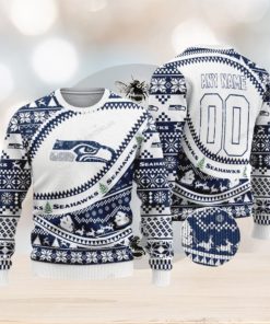 Personalized Nfl Seattle Seahawks Custom Ugly Christmas Sweaters