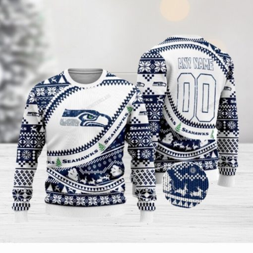 Personalized Nfl Seattle Seahawks Custom Ugly Christmas Sweaters