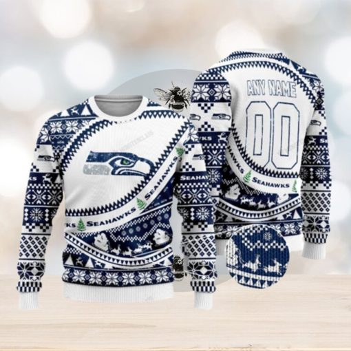 Personalized Nfl Seattle Seahawks Custom Ugly Christmas Sweaters