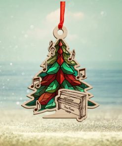 Personalized Piano Christmas Tree Ornament