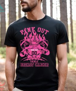 Personalized Pink Out Tackle Breast Cancer Football Player Shirt