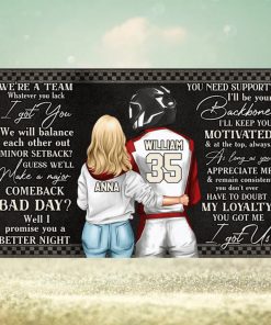 Personalized Racing Couple Poster Canvas We Are A Team