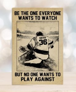 Personalized Sketch Hockey Player Poster