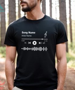 Personalized Song Name Shirt Custom Music Lover Gift Unisex