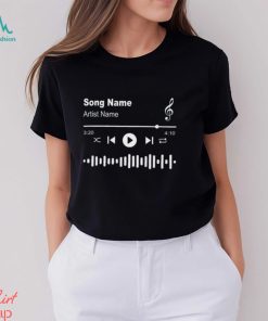 Personalized Song Name Shirt Custom Music Lover Gift Unisex