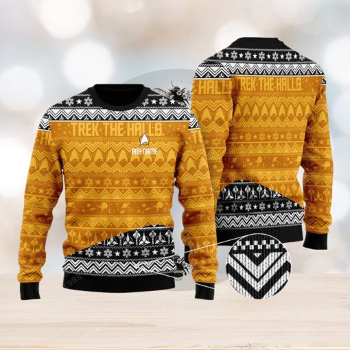 Personalized Trek The Halls Ugly Xmas 3D Sweater Gift Holidays