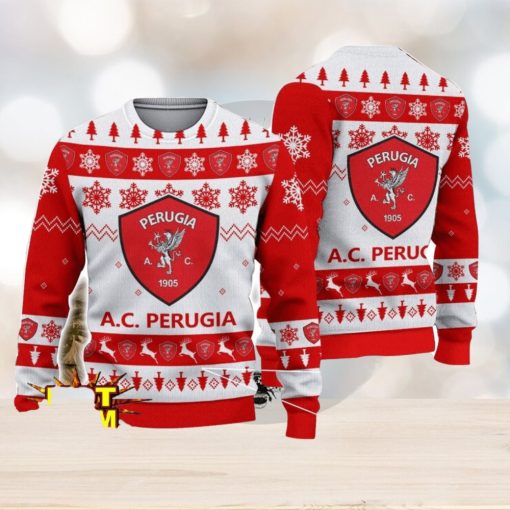 Perugia Team Football Lega Serie A Ugly Christmas Sweater Christmas Gift