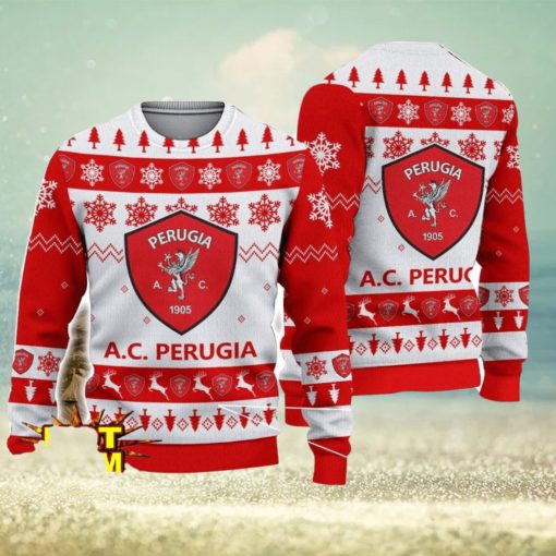 Perugia Team Football Lega Serie A Ugly Christmas Sweater Christmas Gift