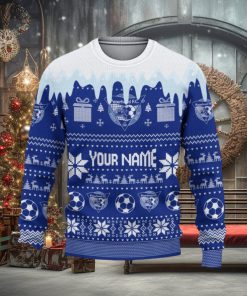 Peterhead FC Logo Ugly Christmas Sweater New Gift For Men And Women Custom Name Custom Name