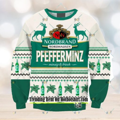 Pfeffi Brewery Light Green 3D Ugly Christmas Sweater