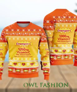 Pharmacy Nurse Medical Emergen C Vitamin Ugly Christmas Sweater