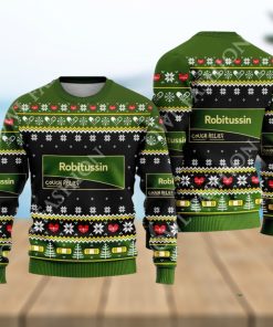 Pharmacy Nurse Medical Robitussin Cough Relief Ugly Christmas Sweater