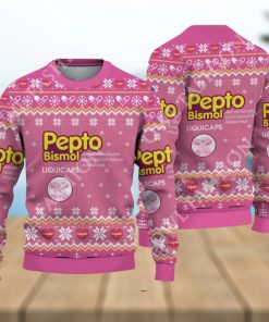 Pharmacy Nurse Medical pepto bismol liquicaps Ugly Christmas Sweater