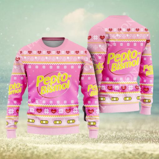 Pharmacy Nurse Medical pepto bismol pink Ugly Christmas Sweater