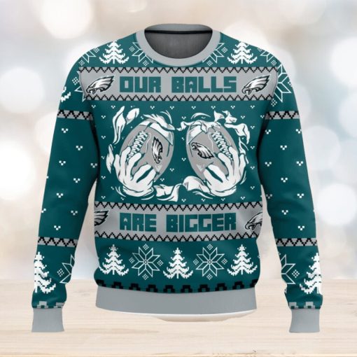 Philadelphia Eagles Ball Ugly Sweater 3D Printed Men And Women Christmas Gift