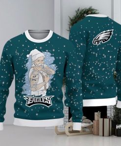 Philadelphia Eagles Christmas Santa Claus Tattoo Ugly Christmas Sweater