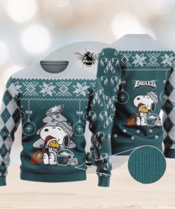 Philadelphia Eagles Funny Charlie Brown Peanuts Snoopy Ugly Christmas Sweaters