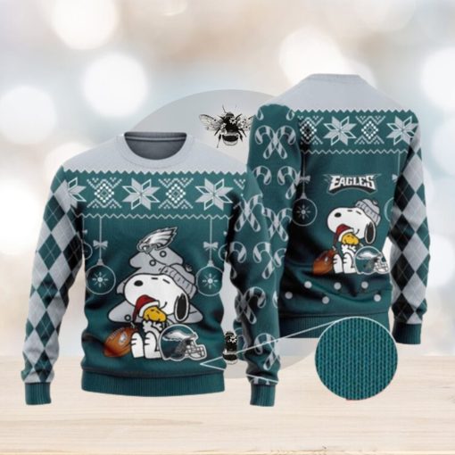 Philadelphia Eagles Funny Charlie Brown Peanuts Snoopy Ugly Christmas Sweaters