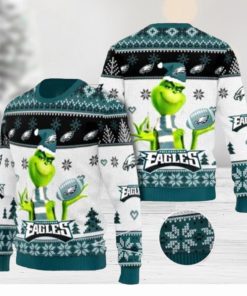 Philadelphia Eagles Grinch Knit Christmas Knitted Ugly Christmas Sweaters