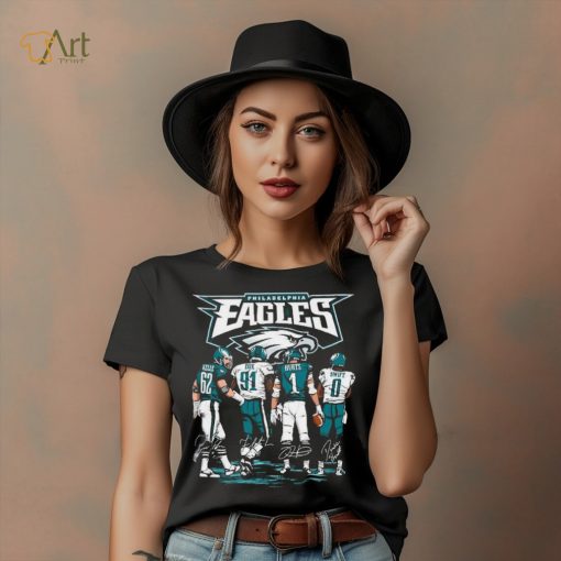 Philadelphia Eagles Kelce Cox Hurts Swift Signatures Shirt