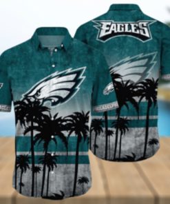 Philadelphia Eagles Logo Coconut Tropical Hawaiian Shirt Beach Gift For Fans