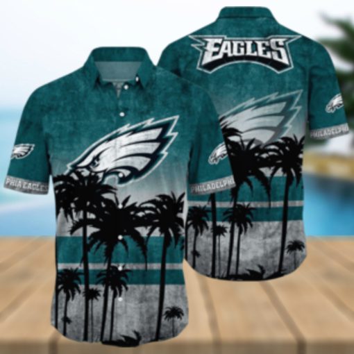 Philadelphia Eagles Logo Coconut Tropical Hawaiian Shirt Beach Gift For Fans