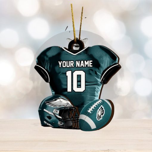 Philadelphia Eagles NFL Sport Ornament Custom Name And Number