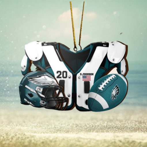 Philadelphia Eagles NFL Sport Ornament Custom Your Name And Number