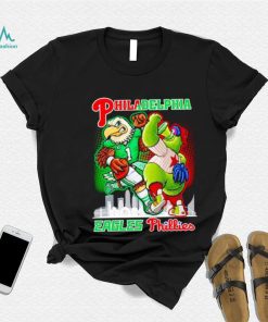 Philadelphia Eagles Phillies mascot skyline shirt