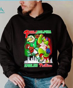 Philadelphia Eagles Phillies mascot skyline shirt