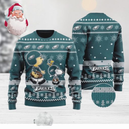 Philadelphia Eagles Snoopy LMTH Christmas AOP Sweater