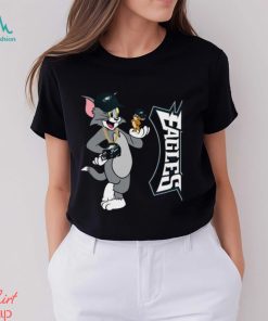 Philadelphia Eagles T Shirt Print Tom And Jerry Nfl Tom And Jerry Tshirt For Fans