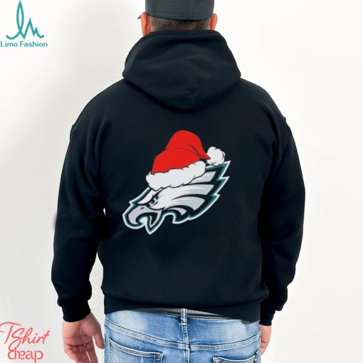 Philadelphia Eagles logo Santa Hat Christmas 2023 Shirt