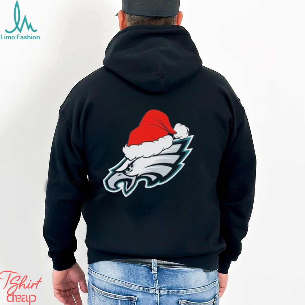 Philadelphia Eagles logo Santa Hat Christmas 2023 Shirt Philadelphia Eagles logo Santa Hat Christmas 2023 Shirt
