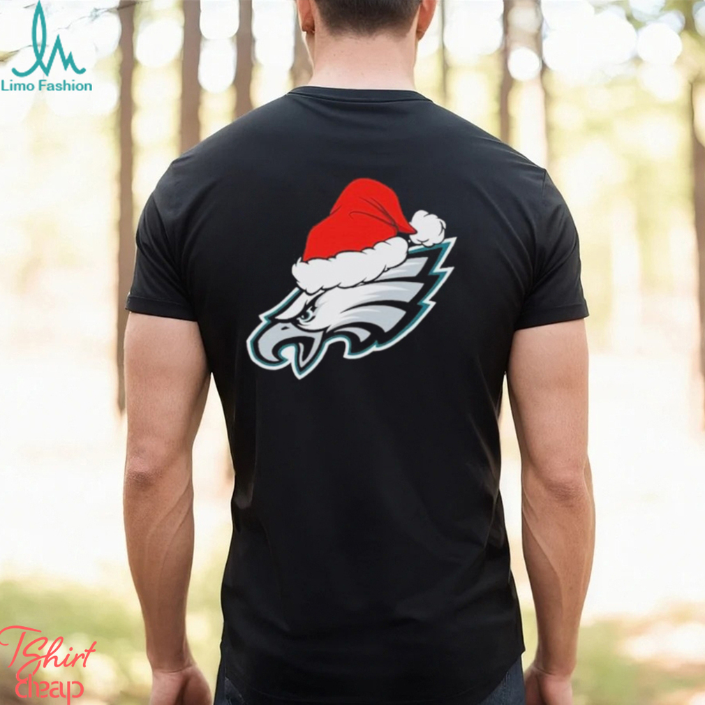 Philadelphia Eagles logo Santa Hat Christmas 2023 Shirt Philadelphia Eagles logo Santa Hat Christmas 2023 Shirt