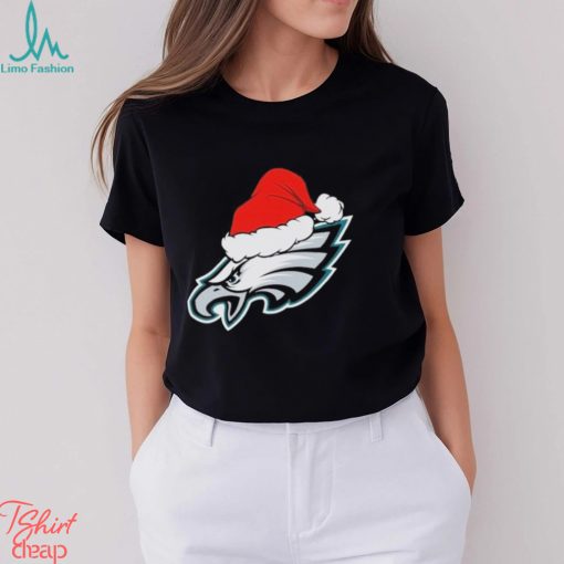 Philadelphia Eagles logo Santa Hat Christmas 2023 Shirt