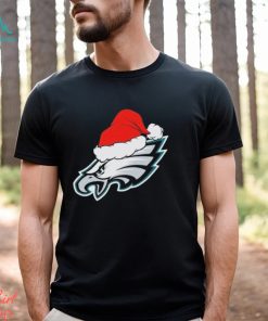 Philadelphia Eagles logo Santa Hat Christmas 2023 Shirt
