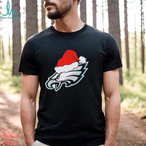 Philadelphia Eagles logo Santa Hat Christmas 2023 Shirt