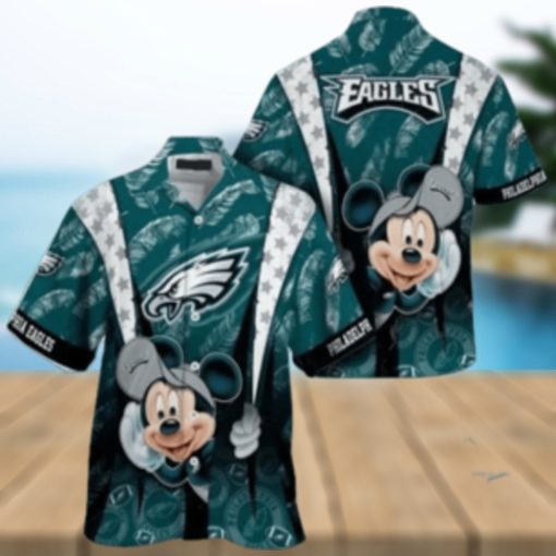 Philadelphia Eagles nfl mickey mouse Hawaiian Shirt custom for fan