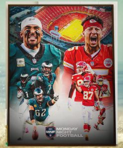 Philadelphia Eagles vs Kansas City Chiefs The Super Bowl LVII Revenge Game Matchups on Monday Night Football Home Decor Poster Canvas
