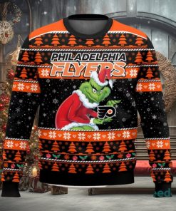 Philadelphia Flyers Grinch AOP Ugly Christmas Sweater Christmas Gift For Men And Women