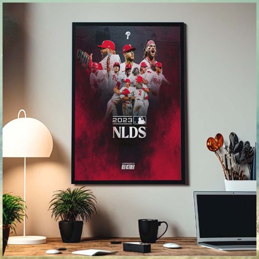 Philadelphia Phillies Advance To 2023 MLB NLDS Red October Home Decor Poster Canvas