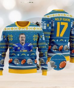 Philip Rivers los angeles chargers NFL Ugly Xmas Sweater Gift Holidays