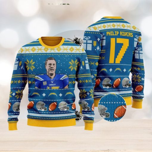 Philip Rivers los angeles chargers NFL Ugly Xmas Sweater Gift Holidays