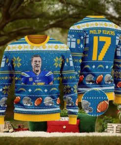 Philip Rivers los angeles chargers NFL Ugly Xmas Sweater Gift Holidays