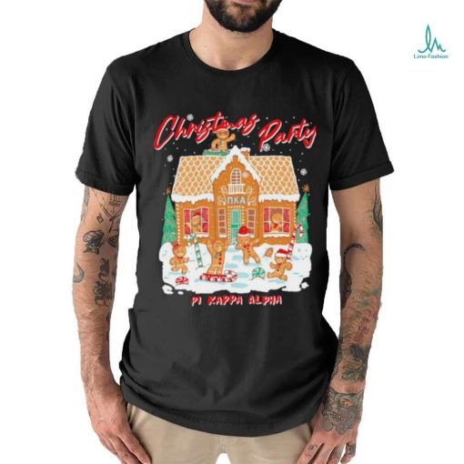 Pi Kappa Alpha Christmas Party Gingerbread house shirt